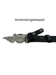 Leder Wechselgürtel schwarz 95 cm