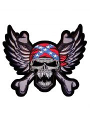 Aufbügler groß Konföderierten Skull