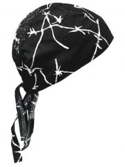 Bandana Cap Totenkopf mit Drähten