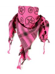 PLO Tuch Pentagramm pink