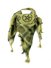 PLO Tuch Pentagramm grün