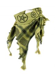 PLO Tuch Pentagramm grün
