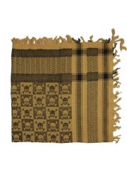 PLO Tuch Totenkopf oliv kariert