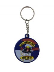 Schlüsselanhänger smoke and fly aus Gummi