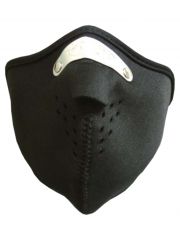 Motorrad Biker Maske schwarz uni