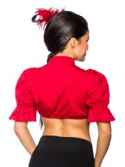 elegante Oktoberfest Dirndl Bluse rot
