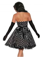 Petticoat Rockabilly Kleid mit weißen Punkten