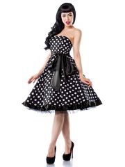 Petticoat Rockabilly Kleid mit weißen Punkten