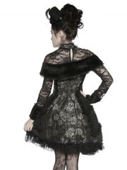 Extravagantes Vampir Kostüm schwarz grau