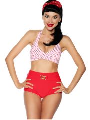 Rockabilly Style Wende Bikini rot weiß mit Punkte