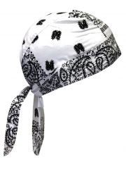 Bandana Cap Old School schwarz weiß
