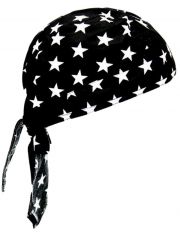 Bandana Cap Sterne schwarz