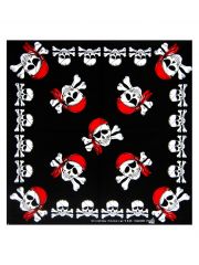 Bandana Piraten Totenkopf schwarz