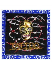 Bandana U.S.A. Tattoos blau