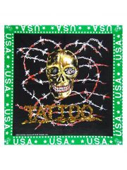 Bandana U.S.A. Tattoos grün