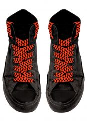 Schnürsenkel schwarz orange schmal