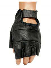 Fingerlose Lederhandschuhe