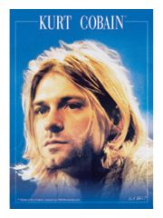 3 Kurt Cobain Face Postkarten