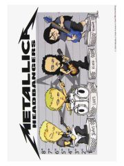 3 Metallica Comic Postkarten
