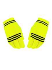Handschuhe neon gelb stripes