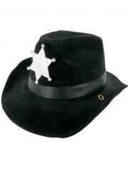 Cowboyhut mit Sheriff Stern