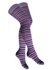 Overknees Multicolor blau