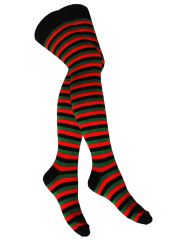 Overknees Multicolor orange grün