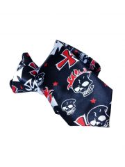 Krawatte Iron Cross Skulls