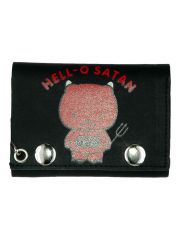 Geldbeutel mit Kette Hello Satan