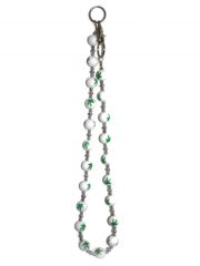 Geldbeutel Kette Kugeln Marijuana weiß