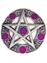 Aufnäher Pentagramm Lila