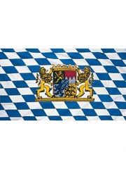 Fahne Bayern mit Wappen