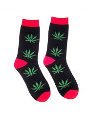 Socken Hanf schwarz grün
