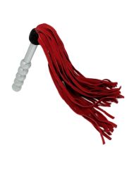 Wildleder Peitsche mit 45 Striemen rot