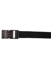 US Gürtel Kunststoff Plastikschloß schwarz 4 cm