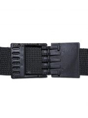 US Gürtel Kunststoff Plastikschloß schwarz 4 cm