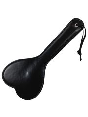 Paddel Peitsche schwarz in Herzform