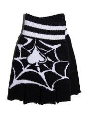 Fingerlose Handschuhe Spinnennetz