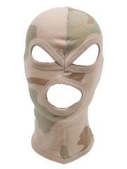 Sturmhaube dünn 3 Loch 3 Farben desert