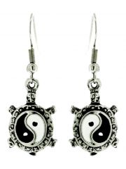 Ohrring Yin und Yang mit Rahmen