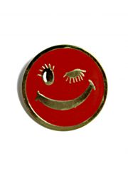 Anstecker Pin Roter Smiley