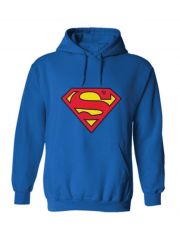 Hoodie Superman blau Logo
