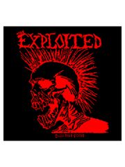 Aufnäher The Exploited Red Mohican Skull