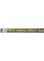 Matrosengürtel mit Koppel Flammen gelb