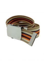 Gürtel orange beige gestreift