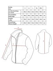 Militär Kinder Polarjacke schwarz