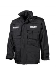 Jacke wasserdicht Security schwarz