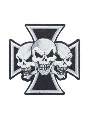 Aufbügler Kreuz skull