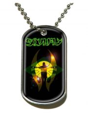 Erkennungsmarke Soulfly Sun Silhouette Dog Tag Halskette