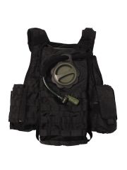 Tactical Weste schwarz mit Modular System